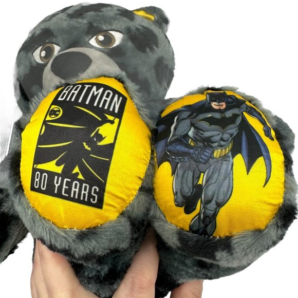 Build A Bear Batman 80 Years Anniversary Grey Black Stuffed Animal Plush Toy - Picture 4 of 16